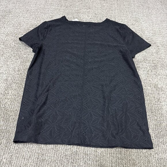 Gap Blouse Black Short Sleeve Women’s Size Small NWT - Picture 10 of 11